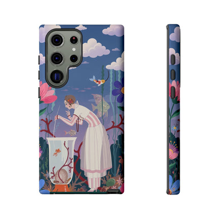 🐠🌸 The Enchanted Aquarium Garden Phone Case – Art Deco Underwater Fantasy