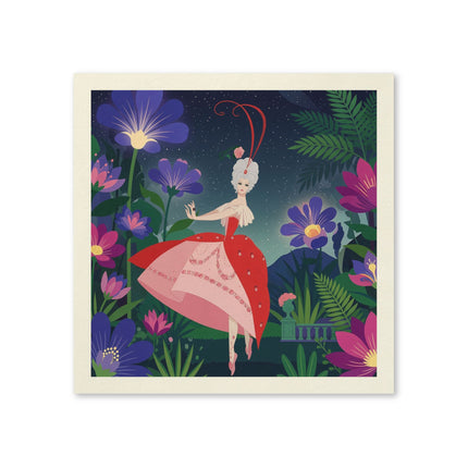 🌺✨ The Lady Of The Starlit Enchanted Garden Napkins – Art Deco Floral Fantasy