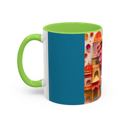 Elephant at an Autumn Festival Colorful Mugs (11oz, 15oz)