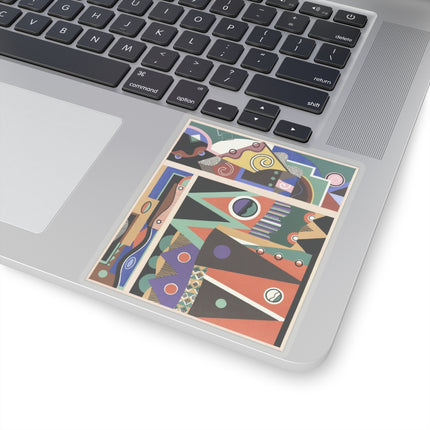 Collection decors et couleurs Pl.03 by Georges Valmiers Kiss-Cut Stickers (4 Sizes)