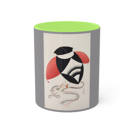 Illustrations of Japanese Toys Pl.056 by Kawasaki Kyosen Colorful Mugs, 11oz
