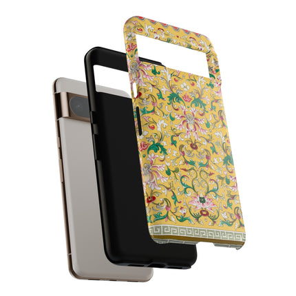 Yellow Botanical Pattern by Owen Jones Phone Cases