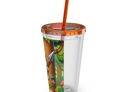 Stealthy Stripes Sunsplash Tumbler with Straw, 16oz