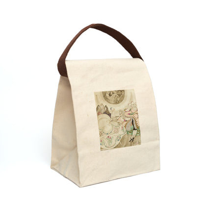 Sur talons rouges (On Red Heels) pl 01 by Gerda Wegener Canvas Lunch Bag With Strap