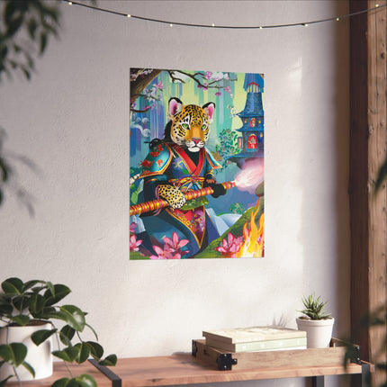 Cyberpunk Leopard Fine Art Posters
