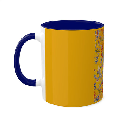 The Imperial 12-Symbol Robe, A Dragon's Regalia Colorful Mugs, 11oz