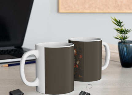 An Iris, Carnations, Roses & Other Flowers by Jan Pieter Brueghel  Ceramic Mug 11oz
