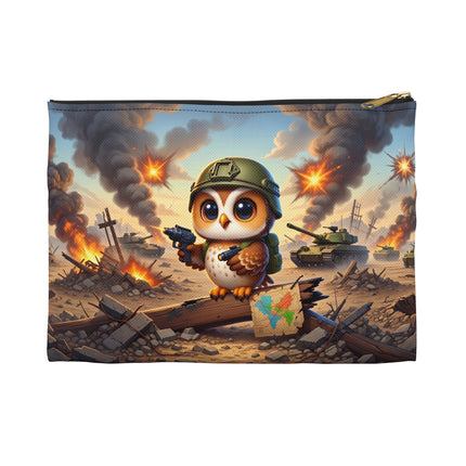 Owl on the Front Lines Accessory Pouch – Vigilant Guardian & Storybook Courage