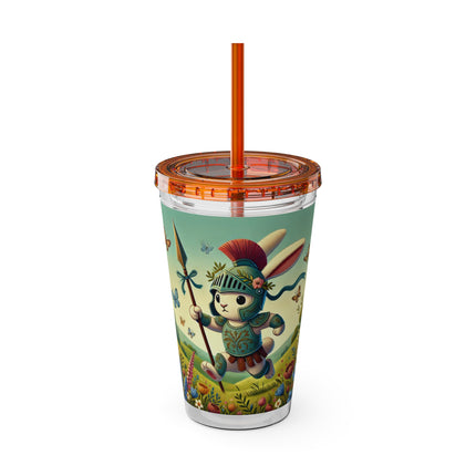 Rabbit Gladiator Sunsplash Tumbler with Straw, 16oz