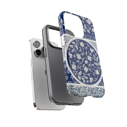 Blue Flower Pattern by Owen Jones Phone Cases