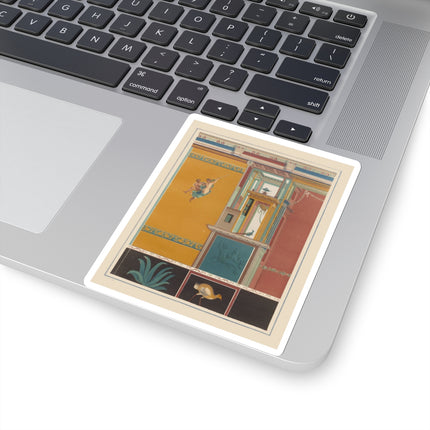 The most beautiful walls in Pompeii Pl.20 by Victor Steeger Kiss-Cut Stickers (4 Sizes)