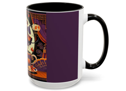 Theatrical Halloween Mice on Teacup Colorful Mugs (11oz, 15oz)