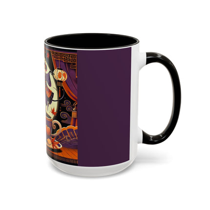 Theatrical Halloween Mice on Teacup Colorful Mugs (11oz, 15oz)