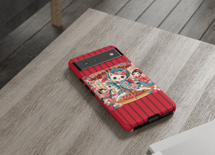 Geisha Kitten's Enchanted Carousel Phone Cases