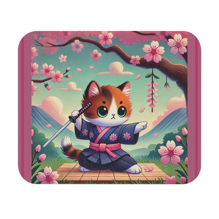 Samurai Kitten Mouse Pad (Rectangle)
