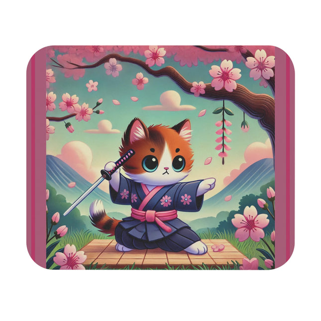 Samurai Kitten Mouse Pad (Rectangle)