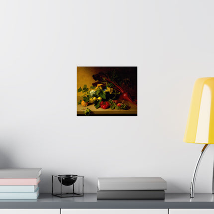 Still Life with Vegetables by James Peale Matte Horizontal Posters