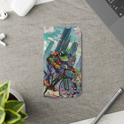 🐸🚵 Cyberpunk Frog Flip Case – High-Tech Adventure & Neon Velocity