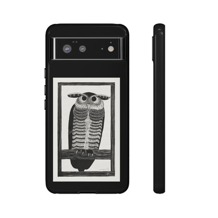 Horned Owl by Samuel Jessurun de Mesquita Phone Cases
