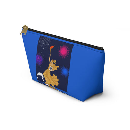 Liberty's Triumph Cosmetic Bag – Art Deco Victory & Golden Grandeur