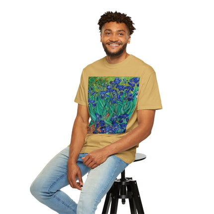 Irises by Van Gogh Unisex Garment-Dyed T-shirt