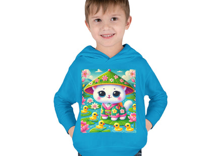 Lily Pond Stroll Toddler Pullover Fleece Hoodie