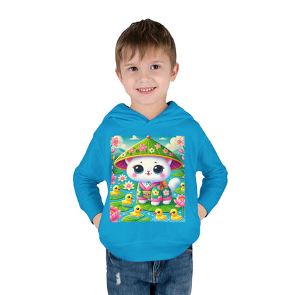 Lily Pond Stroll Toddler Pullover Fleece Hoodie