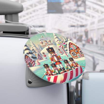 Nutcracker Candy-Striped Adventure Luggage Tag