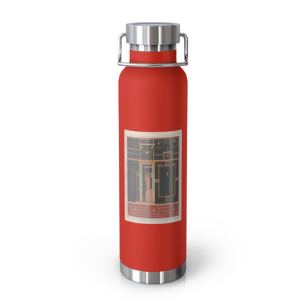 Pompeii Walls Pl.04 by Victor Steeger Copper Vacuum Insulated Bottle, 22oz
