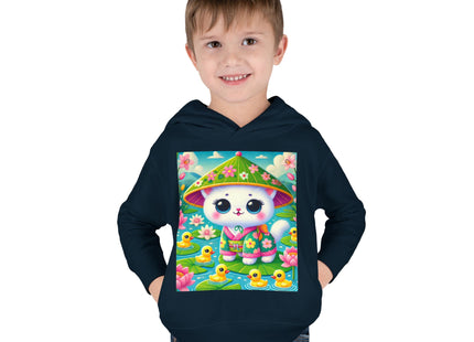 Lily Pond Stroll Toddler Pullover Fleece Hoodie