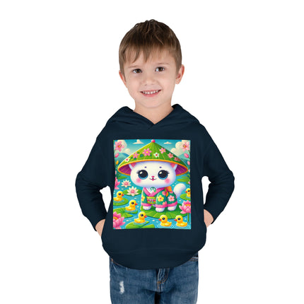 Lily Pond Stroll Toddler Pullover Fleece Hoodie
