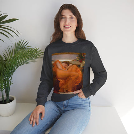 Flaming June by Frederic Leighton Heavy Blend™ Crewneck Sweatshirt