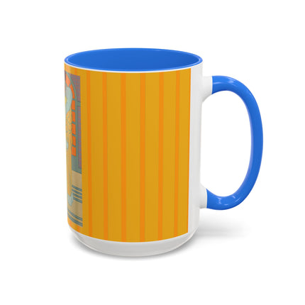 Sur Les Marches Du Jardin by Georges LePape Colorful Mugs (11oz, 15oz)