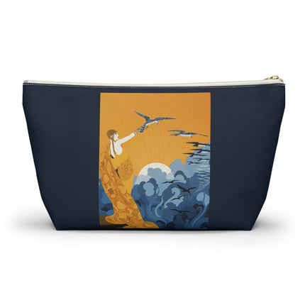 Falcon Mistress Cosmetic Bag – Art Deco Power & Golden Freedom