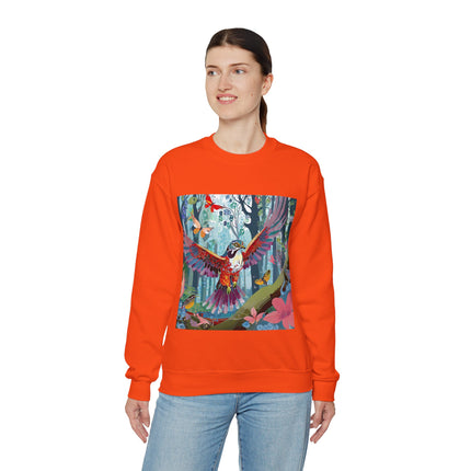 Colorful Raptor Unisex Heavy Blend™ Crewneck Sweatshirt