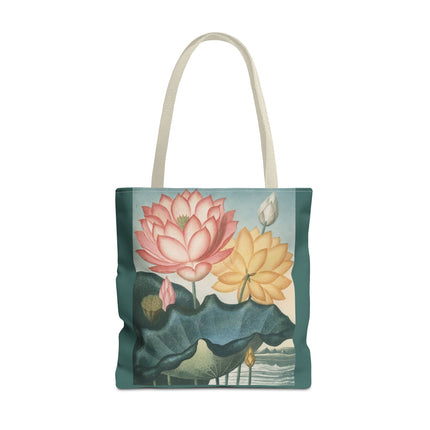 The Sacred Egyptian Lotus by Robert John Thornton Tote Bag (AOP)