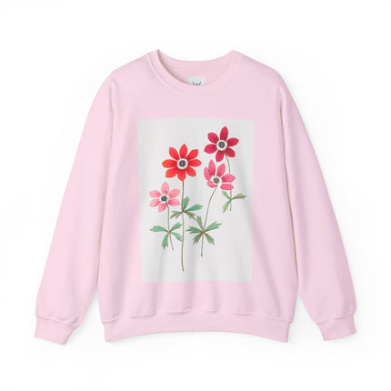 Anemoon, Anemone by Anselmus Boëtius de Boodt Heavy Blend™ Crewneck Sweatshirt