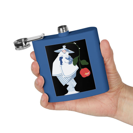 Blue & White Porcelain Geisha Flask – Quiet Elegance & Timeless Grace