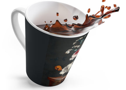 Floral Still Life by Johann Baptist Drechsler Latte Mug