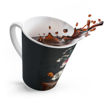 Floral Still Life by Johann Baptist Drechsler Latte Mug