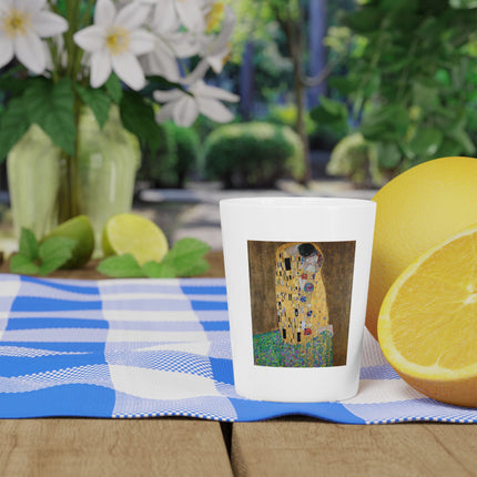 The Kiss by Gustav Klimt Ceramic Shot Glass