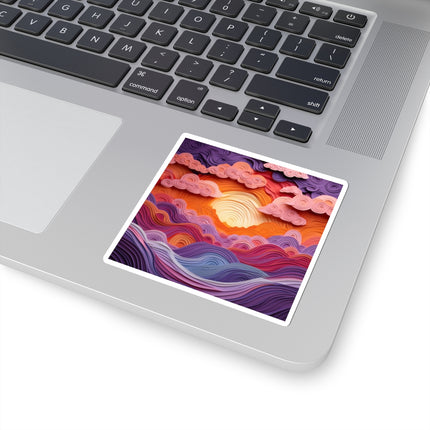 Dramatic Sunset Sky Kiss-Cut Stickers (4 Sizes)