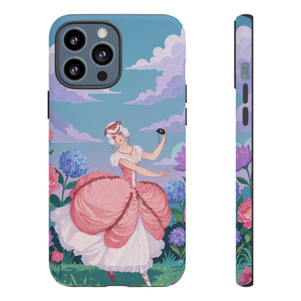 🎭🌸 The Lady Of The Secret Masquerade Phone Case – Art Deco Garden Fantasy