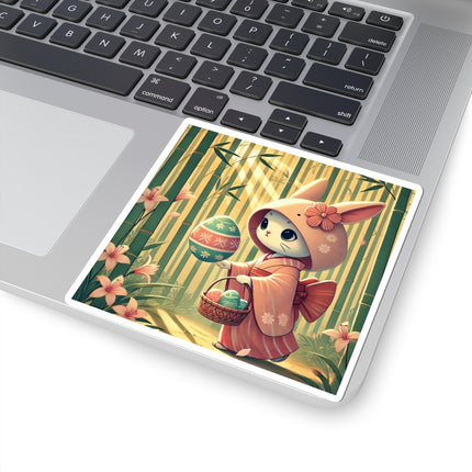 Geisha Kitten’s Easter Kiss-Cut Stickers (4 Sizes)