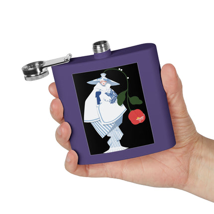 Blue & White Porcelain Geisha Flask – Quiet Elegance & Timeless Grace