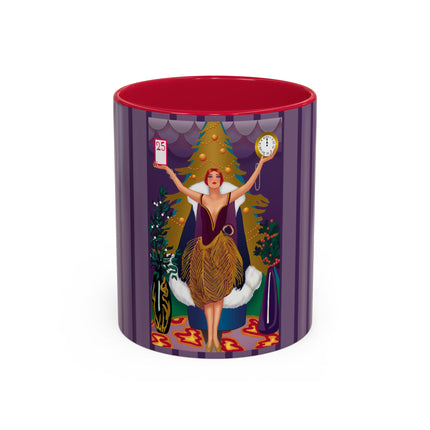 Countdown to Christmas Elegance Colorful Mugs (11oz, 15oz)
