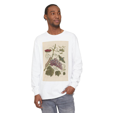 Botanical Pl.49 by Maria Sibylla Garment-dyed Long Sleeve T-Shirt