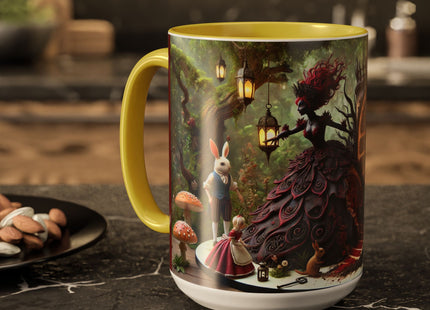 Malice in Wonderland – Gothic Halloween Colorful Mugs (11oz, 15oz)