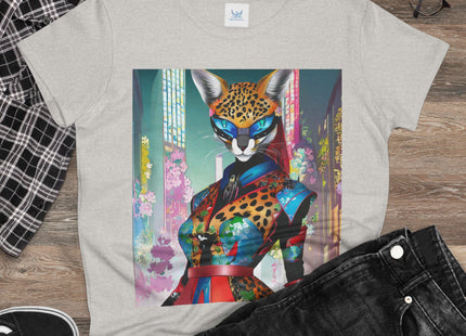 Cyber Cat Glamour Cotton Tee