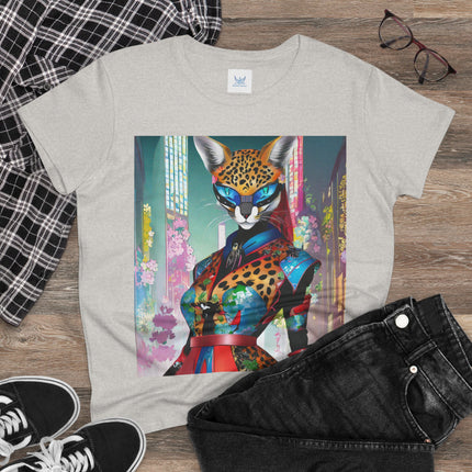 Cyber Cat Glamour Cotton Tee